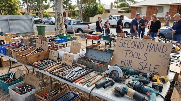 Make a realistic image second hand tools for sale adelaide