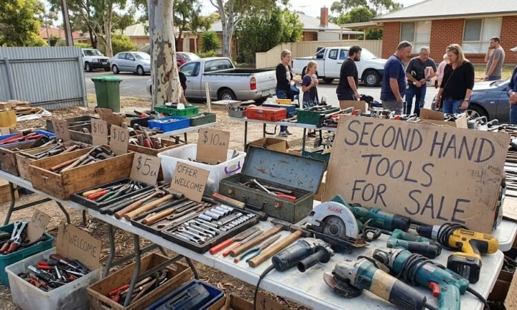 Make a realistic image second hand tools for sale adelaide