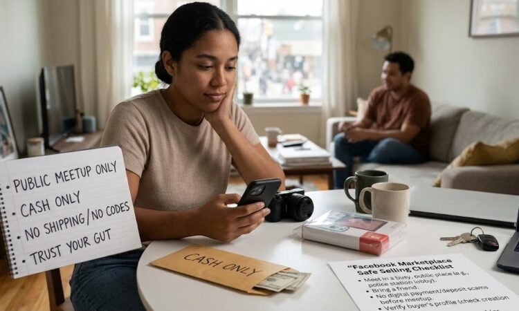 how to avoid scams when selling on facebook marketplace