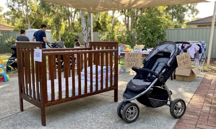 used baby cot and pram perth